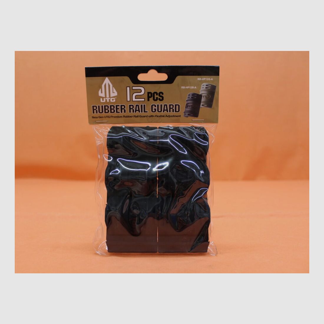 UTG - Leapers UTG Picatinny Rail Cover (RB-HP12B-A) Black Full Profile Rubber Rail Guard ca. 5cm lang/ VE 12 Stück