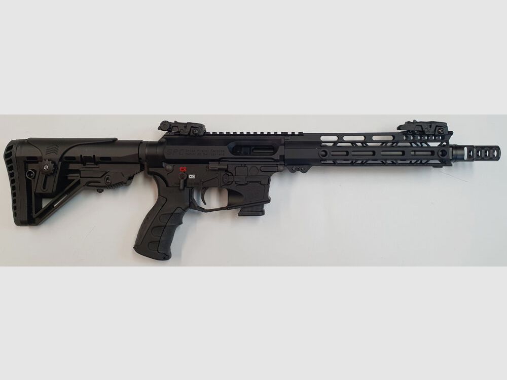 GWMH AG Selbstladebüchse GWMH SPC-HUNTER A5 10" (SWISS PISTOL CARBINE) BLACK Kal.9x19 AR15 Glock Magazi