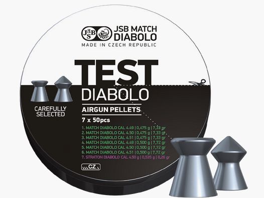 JSB Match Test Box Pistole 4,5mm