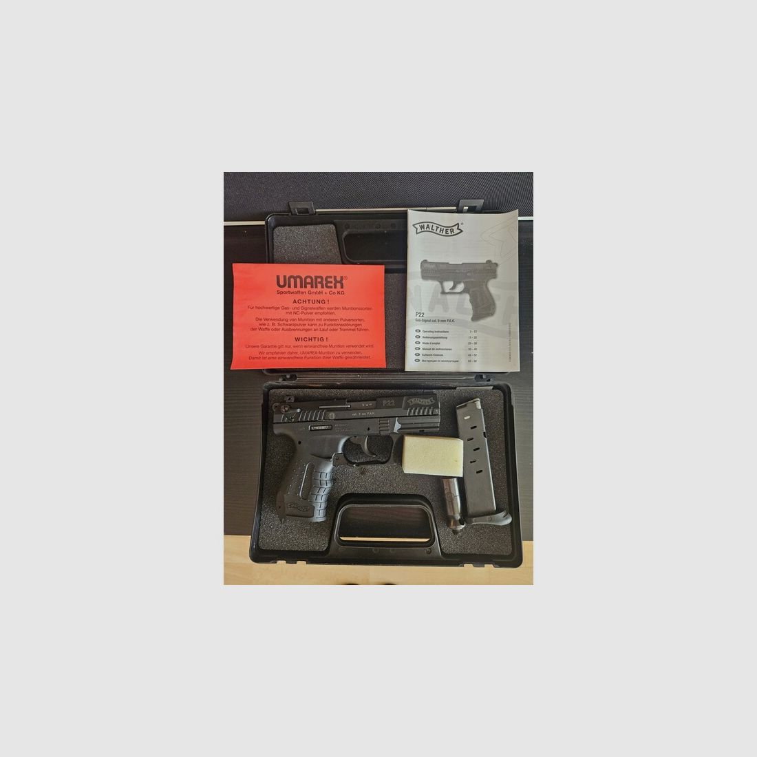 Walther P22 Gas-Signal cal. 9mm P.A.K.