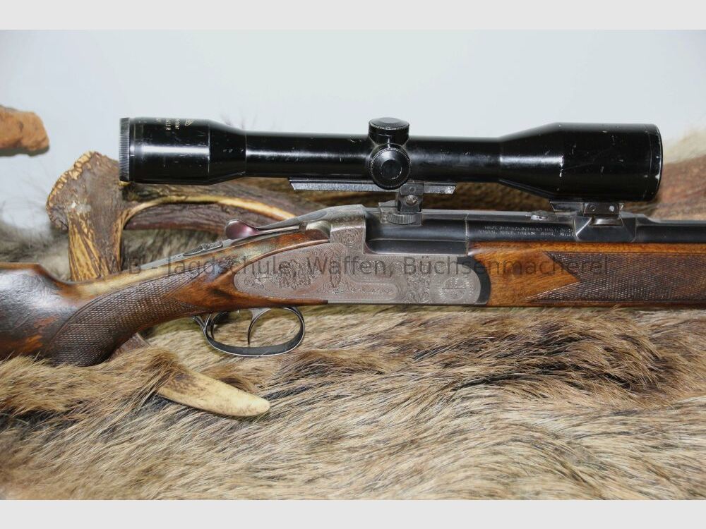 Antonio Zoli mit langen Seitenplatten - Frauenwaffe mit Schaftlänge 34 cm 7x57R; 16/70