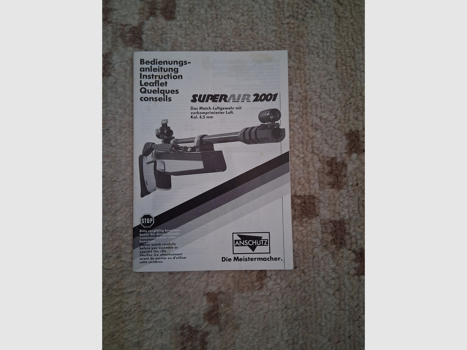 Anschütz Super Air 2001 Match Luftgewehr