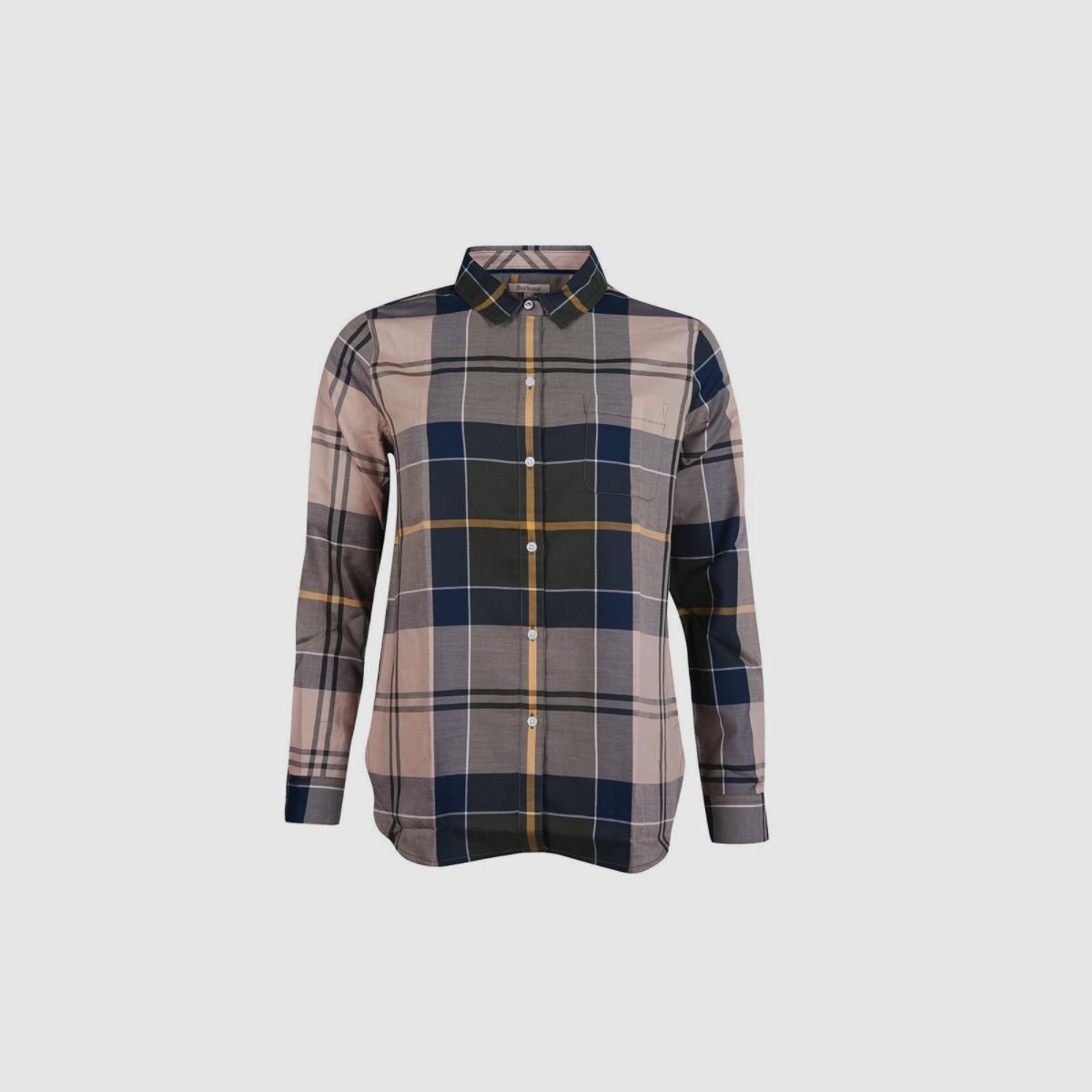 BARBOUR Homeswood Blusa Cuadro Oliva