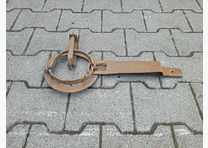 Hierro de trampa decoración aprox. 15cm de diámetro y aprox. 46cm de longitud total, pequeño hierro de trampa para coleccionistas