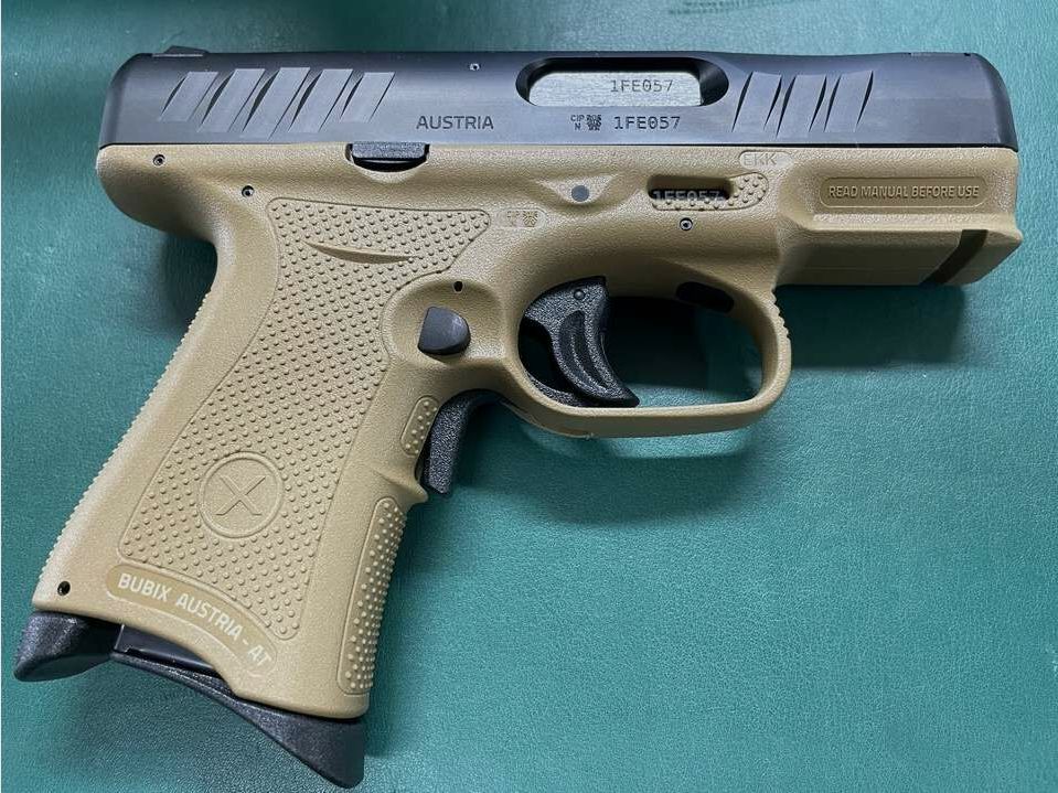 BubiX halfautomatisch pistool 9x19mm - Bruin