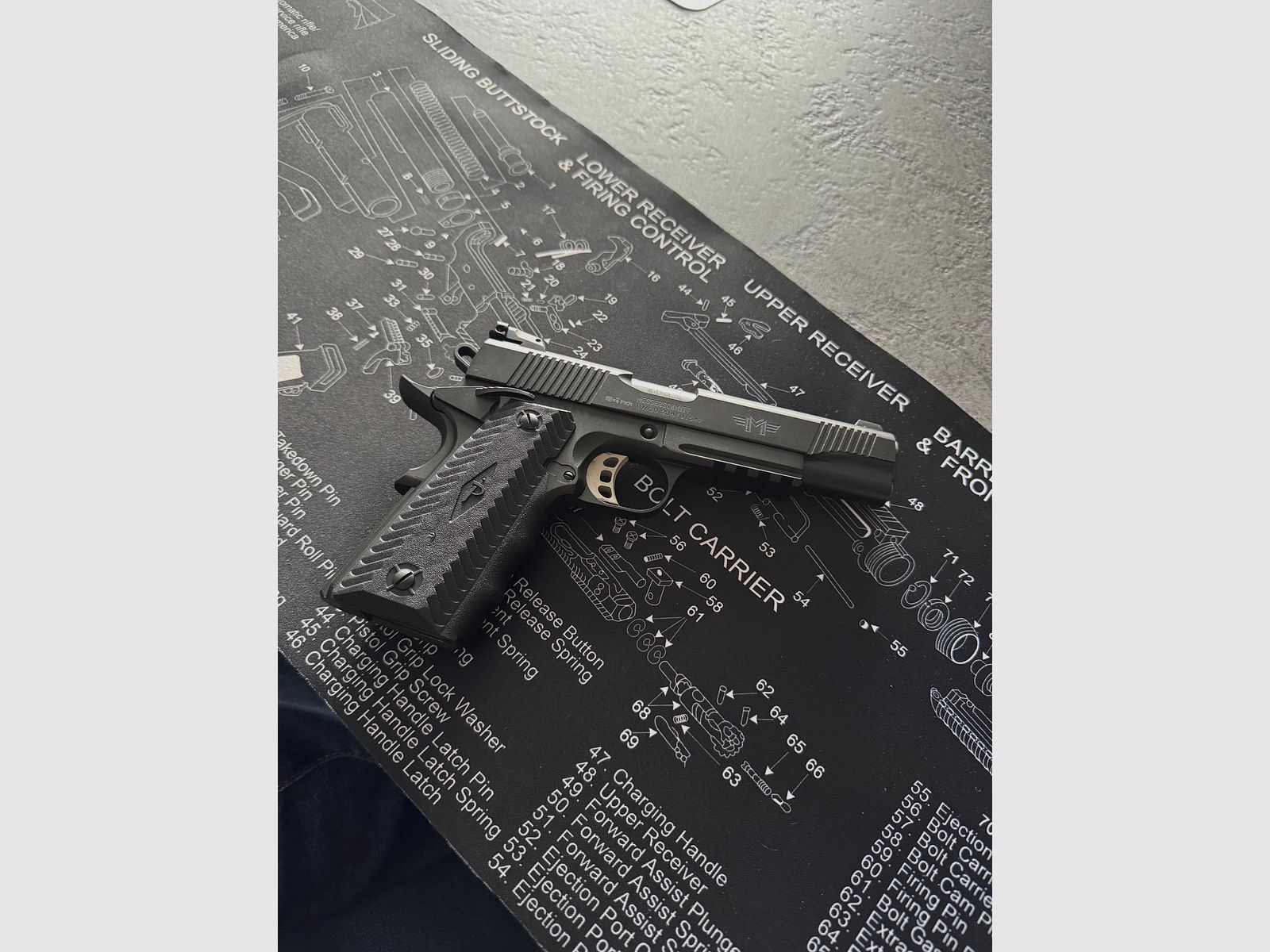 Pistole Messerschmitt 1911 Schwarz PC9 5″, Kal. 9mm