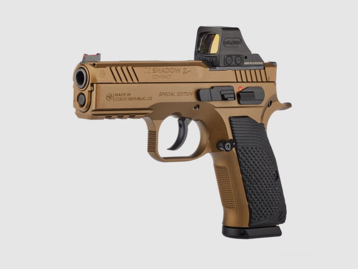 CZ SHADOW 2 COMPACT OR Bronze Holosun pistol cal. 9×19 mm, image 2 of 2