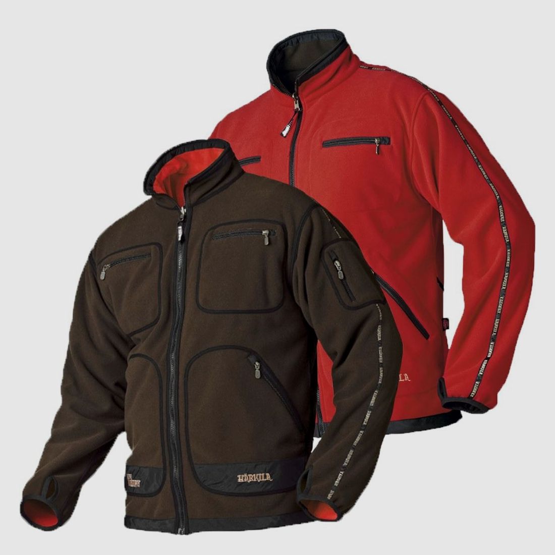Härkila Kamko Fleece Uomini Marrone/Rosso 3XL