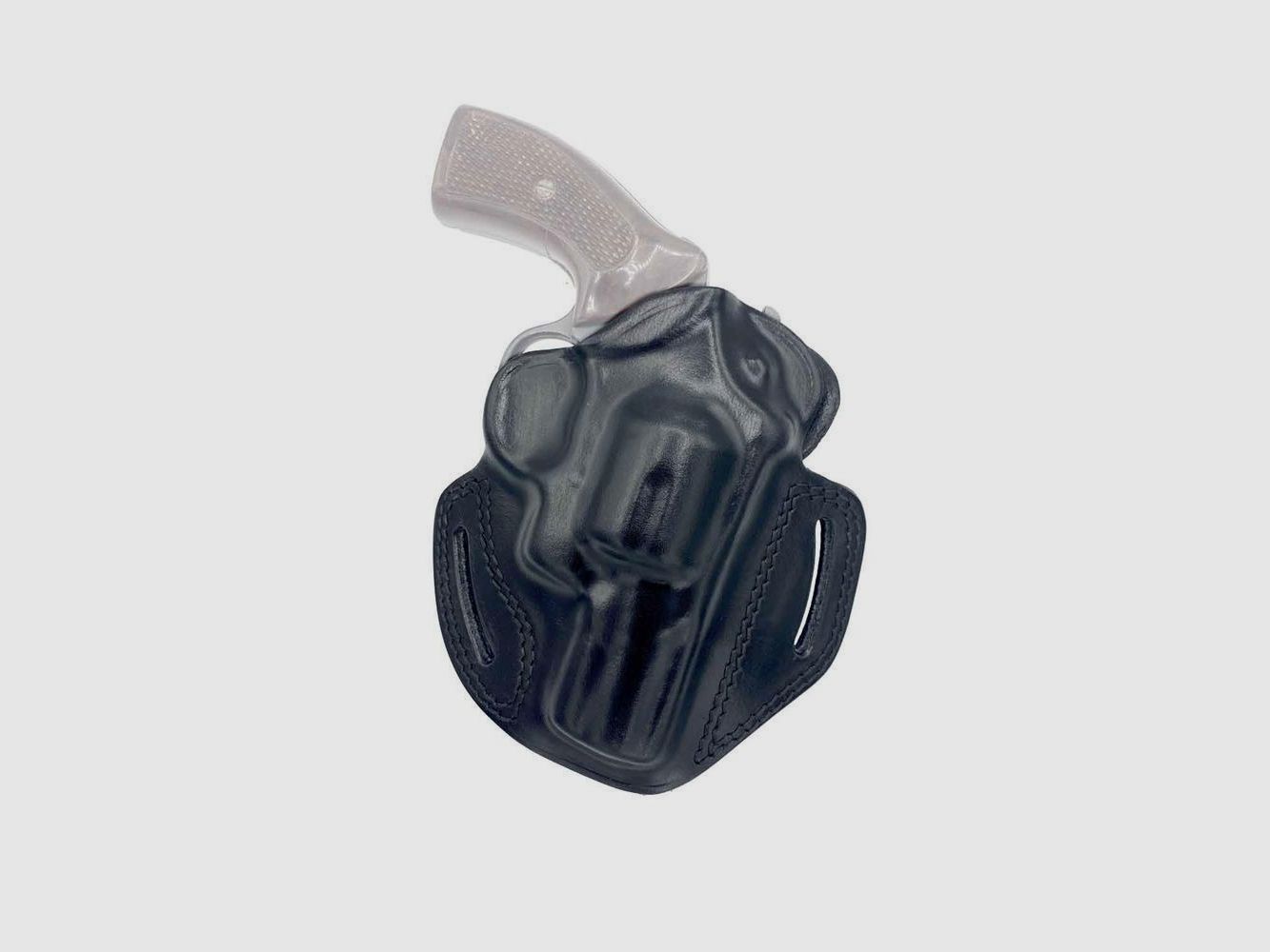 Pancake Lederholster für Revolver 2 1/2" S&W K/L Frame,Colt,Ruger,Korth,Taurus,HW 357,Zoraki R1/R2 Schwarz Linkshänder