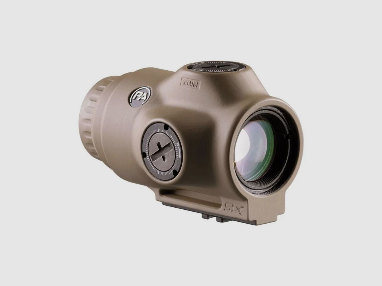 Primary Arms SLx 3X Mikro Powiększacz z ACEE Pegasus Ranging Reticle Dark Earth