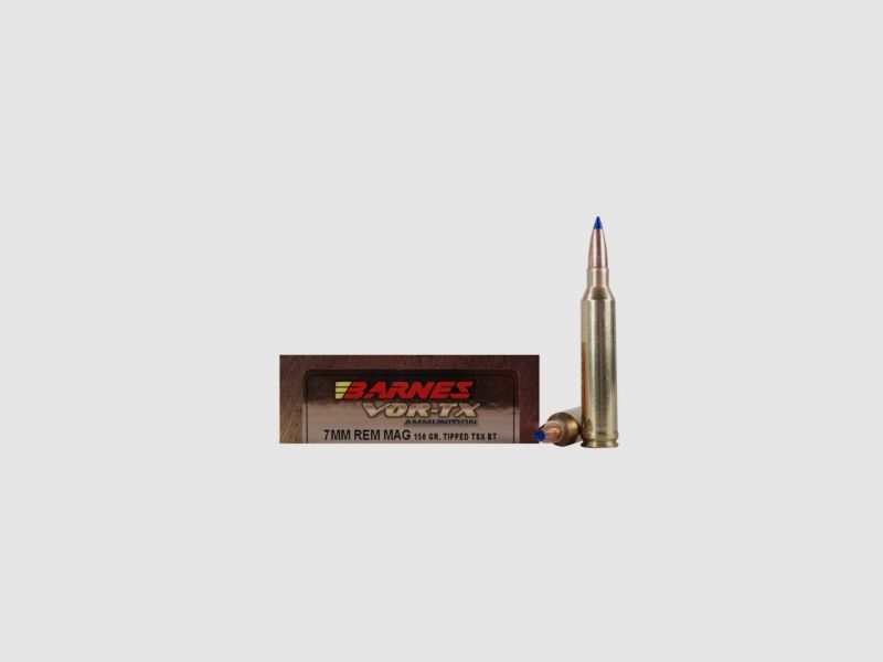 Barnes VOR-TX 7mm Rem. Mag. 150GR Tipped TSX Boat Tail 20 Patronen