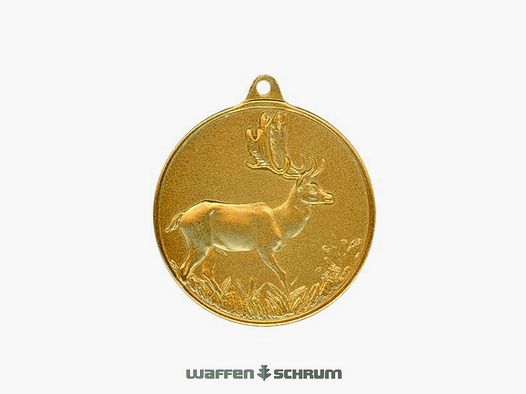 Steinhauer&Lück Jagdmedaille Damhirsch 40 mm vergoldet