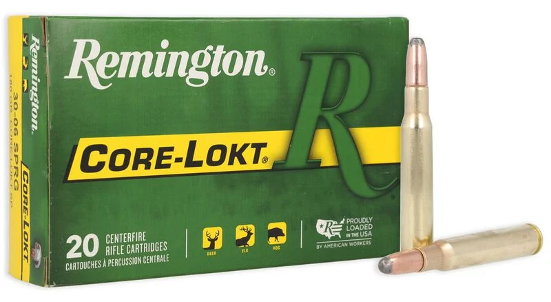 Remington Core-Lokt .30-06 Sprg. 180GR SP 20 cartridges