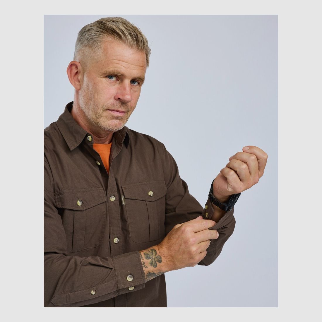 Pinewood InsectSafe Poplin Shirt (Dark Olive), image 4 of 6