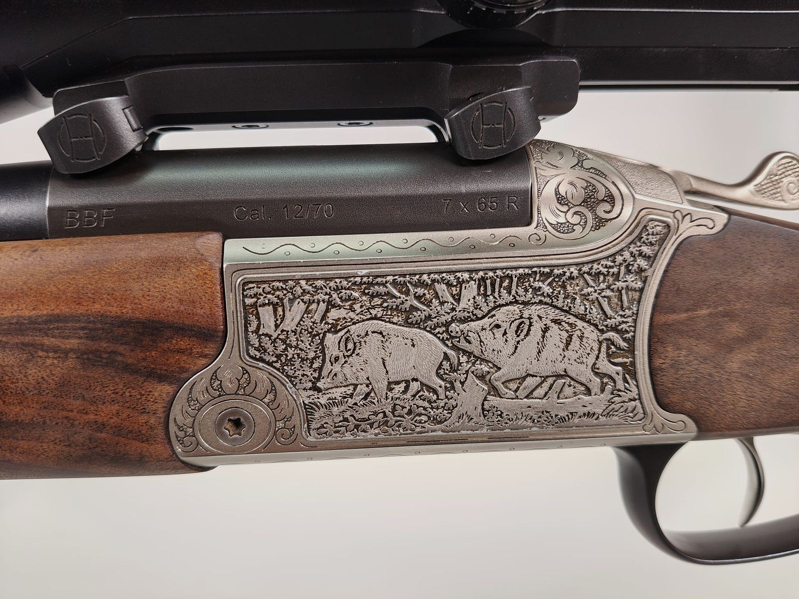 Blaser BBF 95 Luxus 7x65 R / 12/70 mit Zeiss Diavari VM 3–12x56 T* – exklusives Schaftholz, Bild 4 von 12