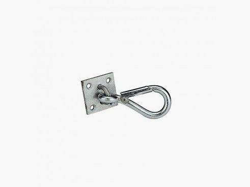 PLAQUE MOUSQUETON POUR FIXATION MURALE
