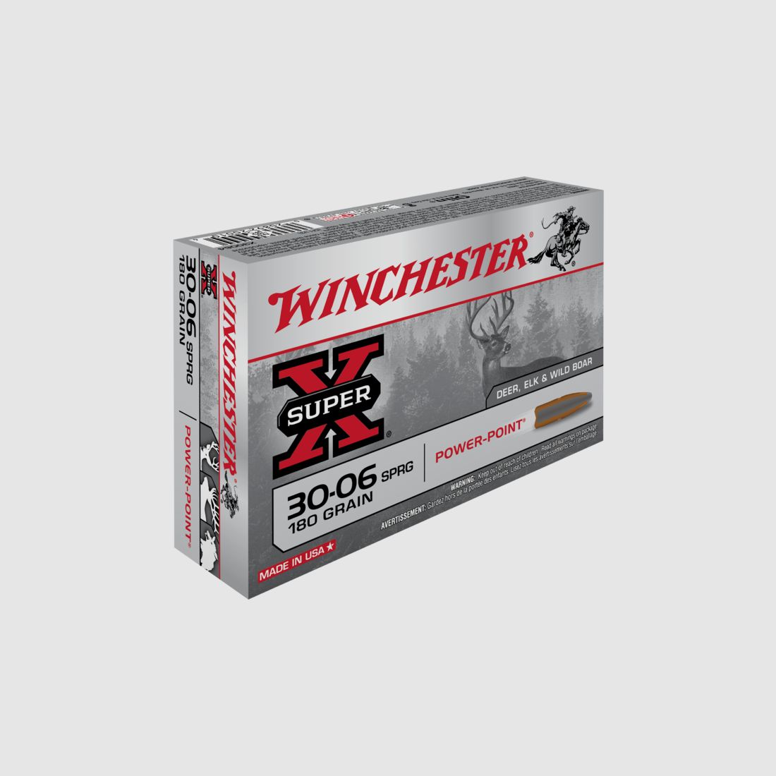 WINCHESTER 30-06 180 GRS POWER POINT 20 STK, Bild 1 von 4