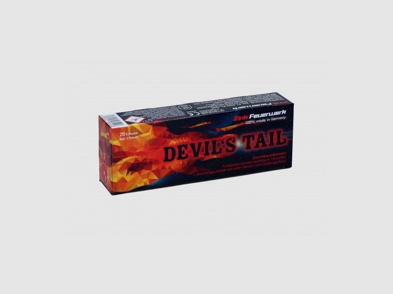 Zink Signal Feuerwerk Devils Tail, 20 Schuss