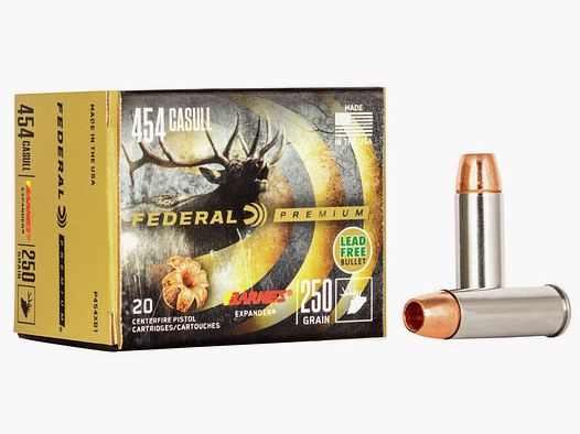 Federal Premium Barnes Expander .454 Casull 250GR HP 20 cartouches