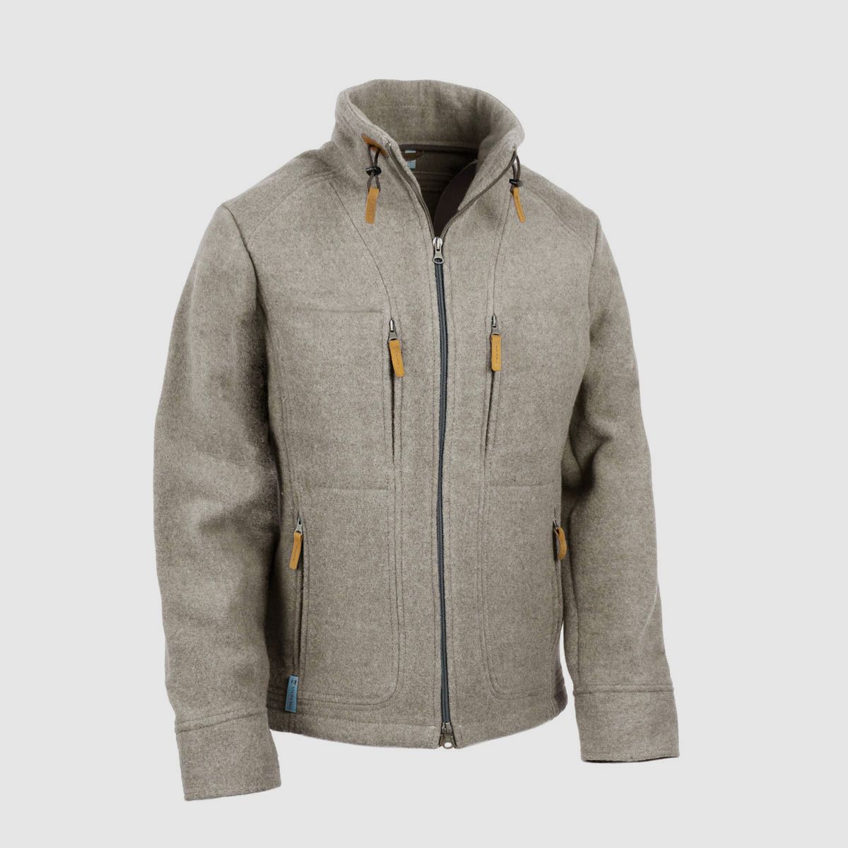 Lodenfleecejacke "Kragenhuber" Mod. 2023, Rauchgrau