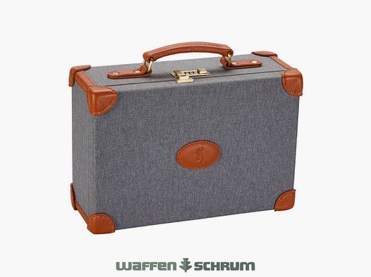 Browning Ammo Case Oryx  / Grau mit Lederecken / ca. 200 Schuss Kapazität