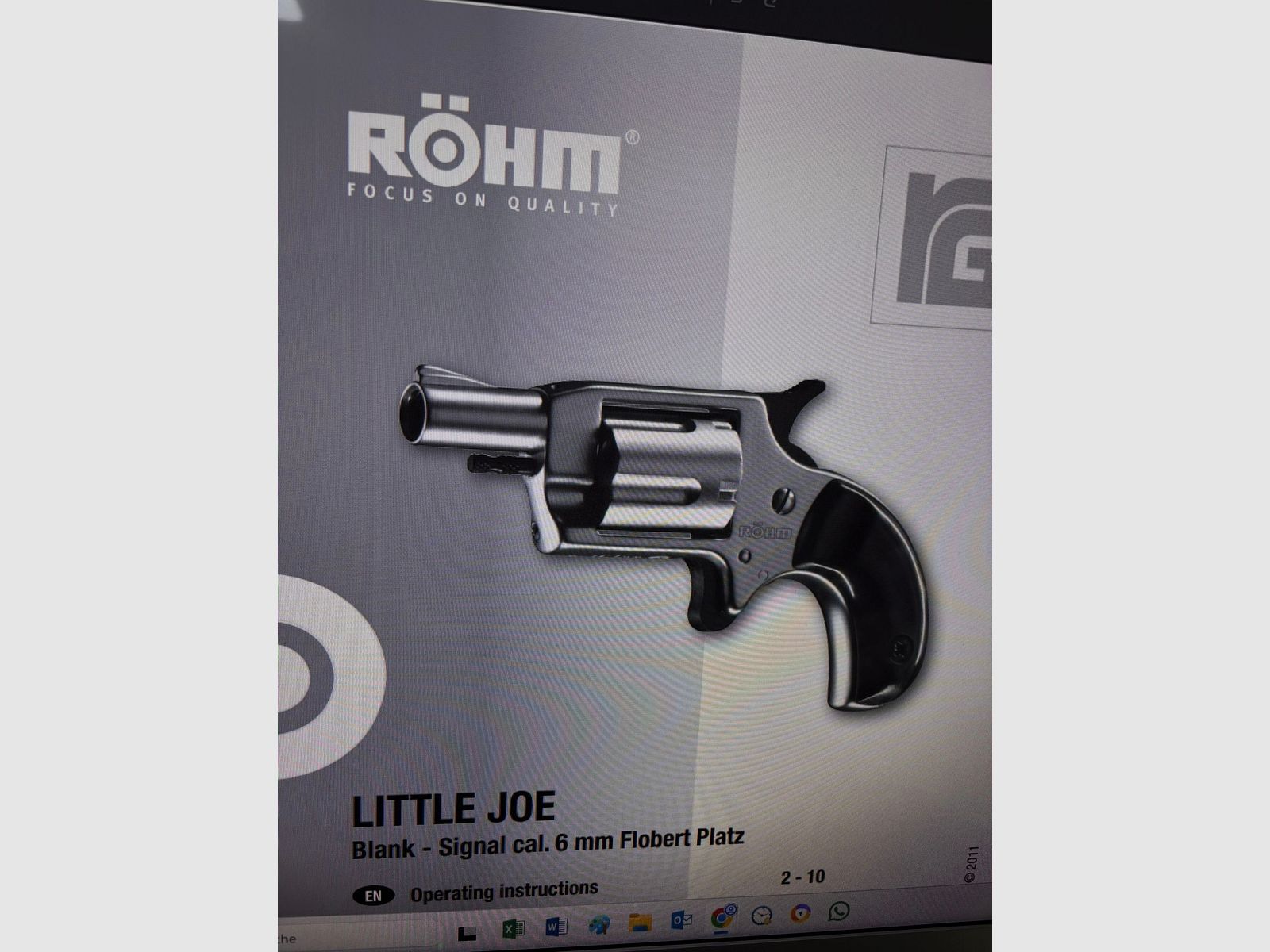 Original RÖHM Little Joe cal .22Knall mit PTB