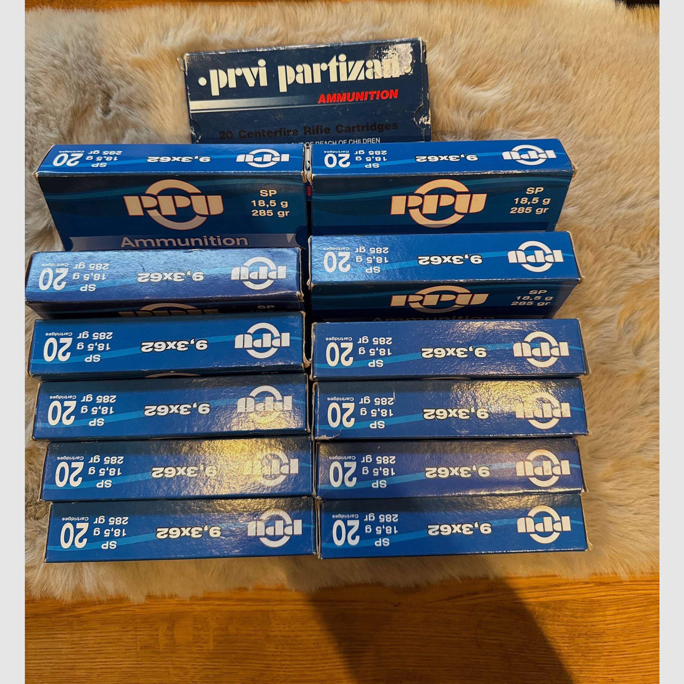 Munitie 9,3×62 18,5g/285gr 13x20 St. PPU