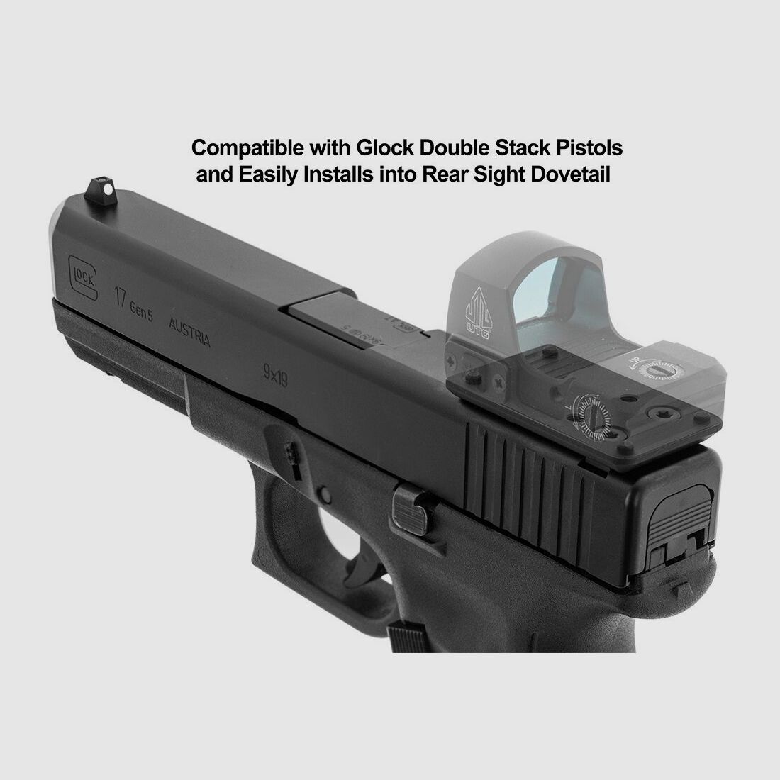 UTG Leapers Super Slim RDM20 Mount für Glock (Kimme)- schwarz