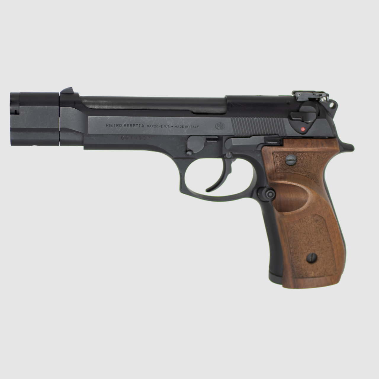 Beretta 98 FS Target 9×21 – Pistole für Sport mit Kompensatorlauf und Griffschalen aus Nussbaum, Bild 1 von 5
