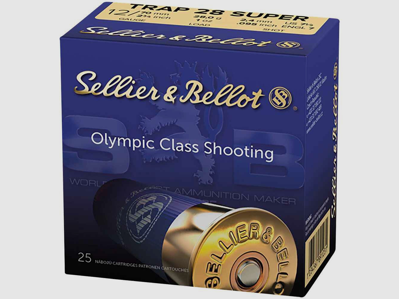Sellier & Bellot 12/70 28g Super Trap 2,4mm 25STK Munition bleihaltig