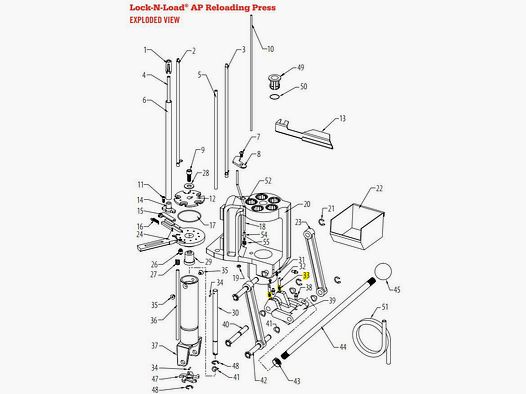 Molla Hornady per perno di trasporto Lock-N-Load AP press (392423)