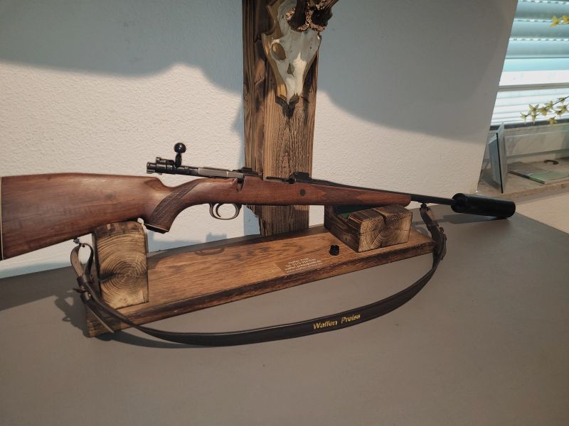 Repetierer M98 30-06 Schwenkmontage vorbereitet für Leuchtpunkt Zielfernrohr Schalldämpfer Hausken