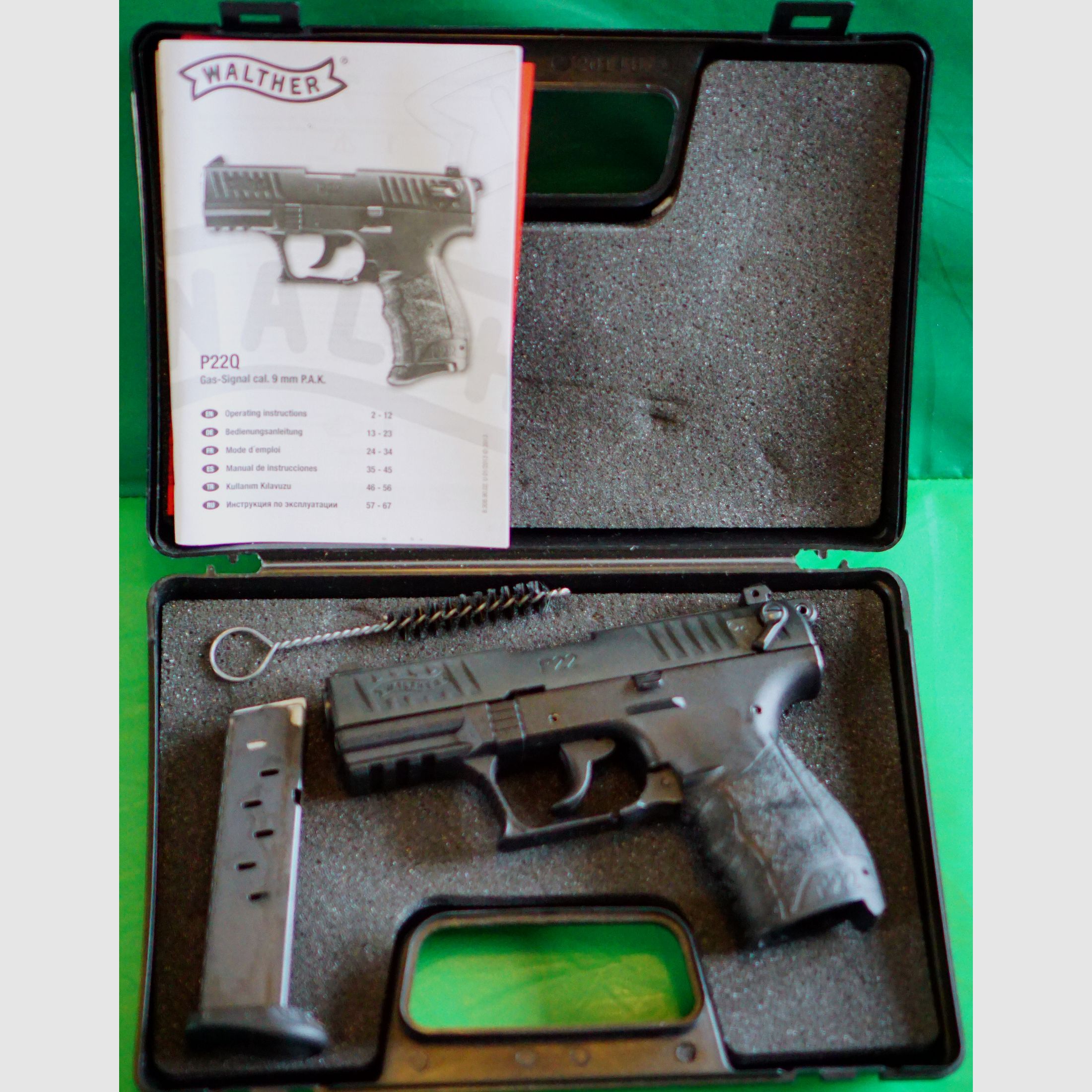 Pistolet d'alarme Walther P22Q 9mm P.A.K. noir (PTB 778)
