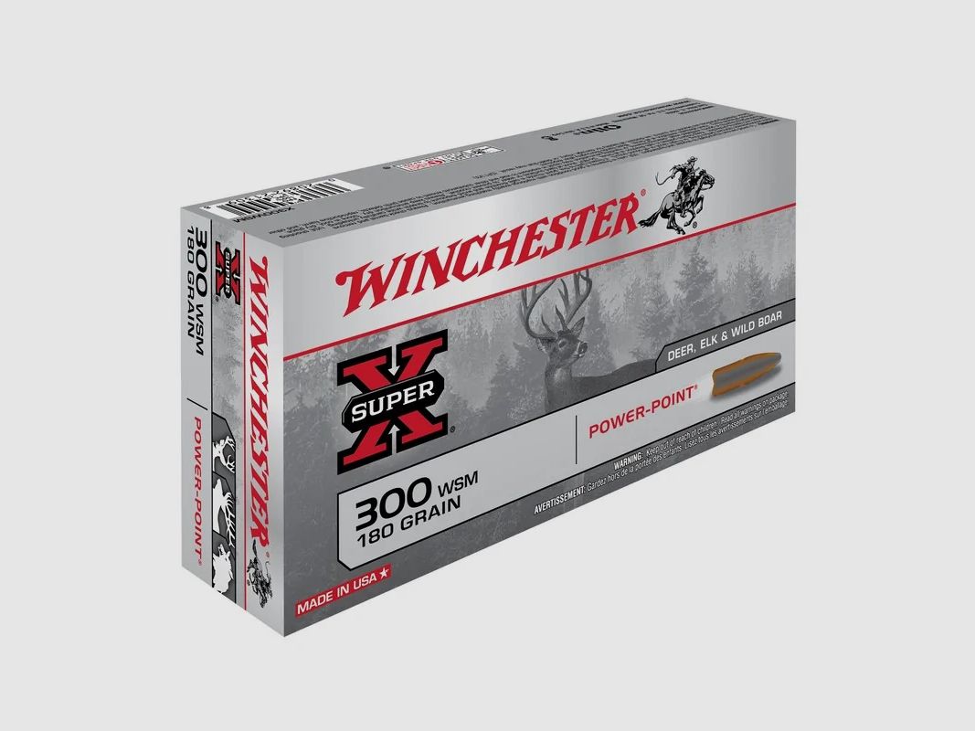 WINCHESTER .300 WSM Power-Point-Kugelmunition 180 gr