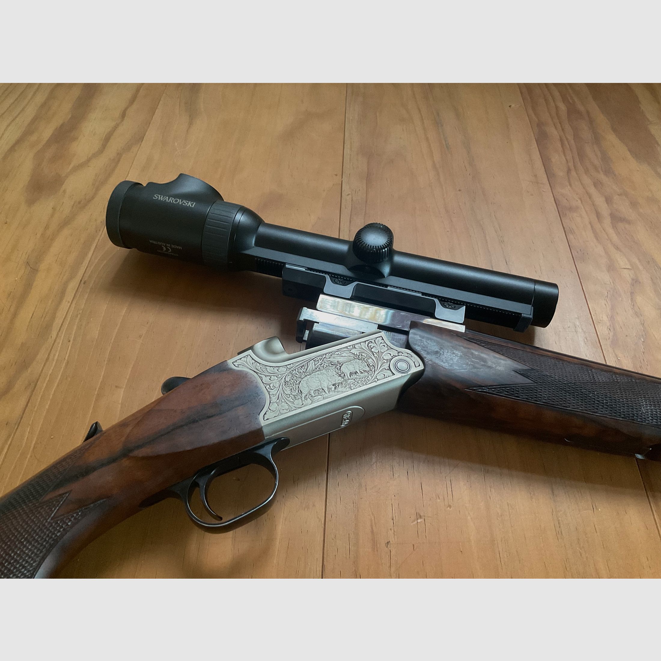 Heym 26 B Artemis 8x57 IRS Swarovski Z6i 1-6x24 double rifle