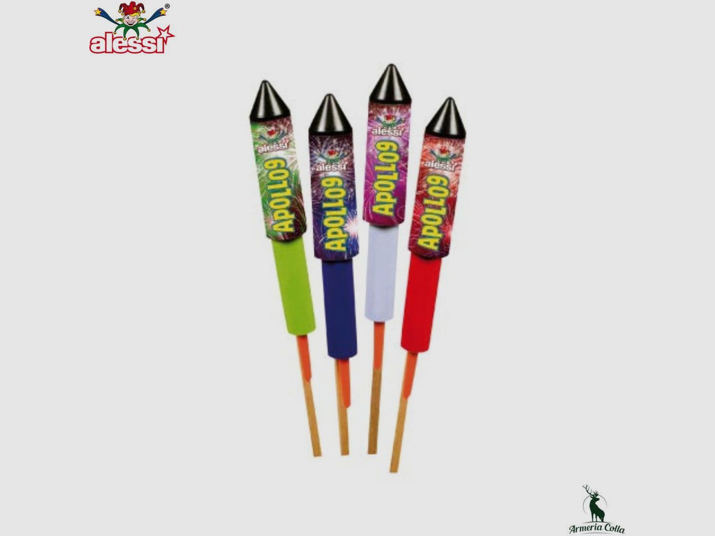 Alessi Fireworks Razzo Apollo art. 410 A/B cf. 6 pces., image 1 sur 2