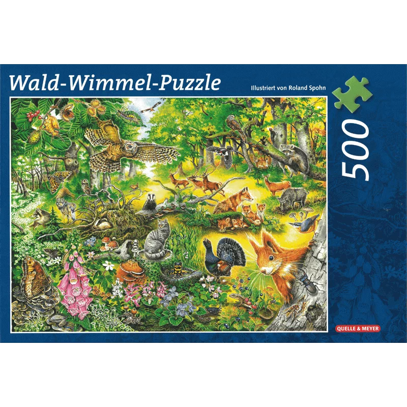 Puzzle Wimmel w lesie