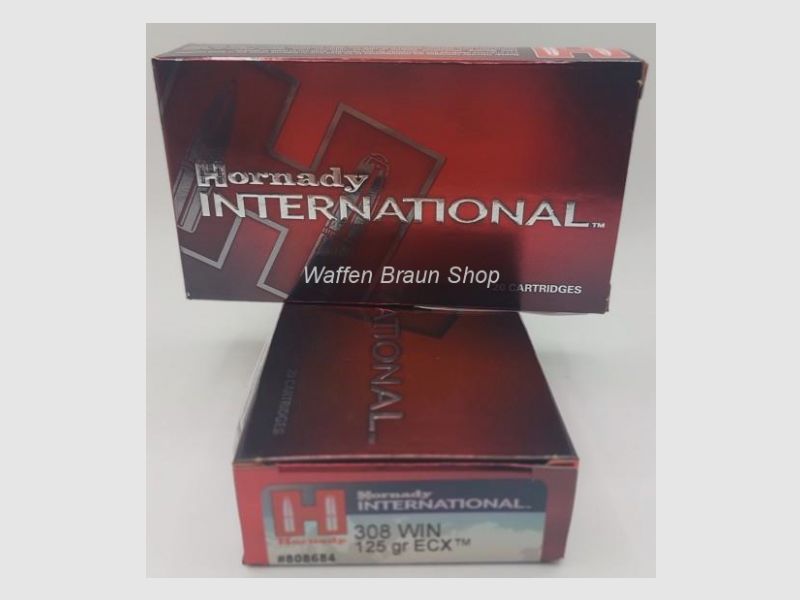 Hornady cal .308 125gr ECX 20 pezzi