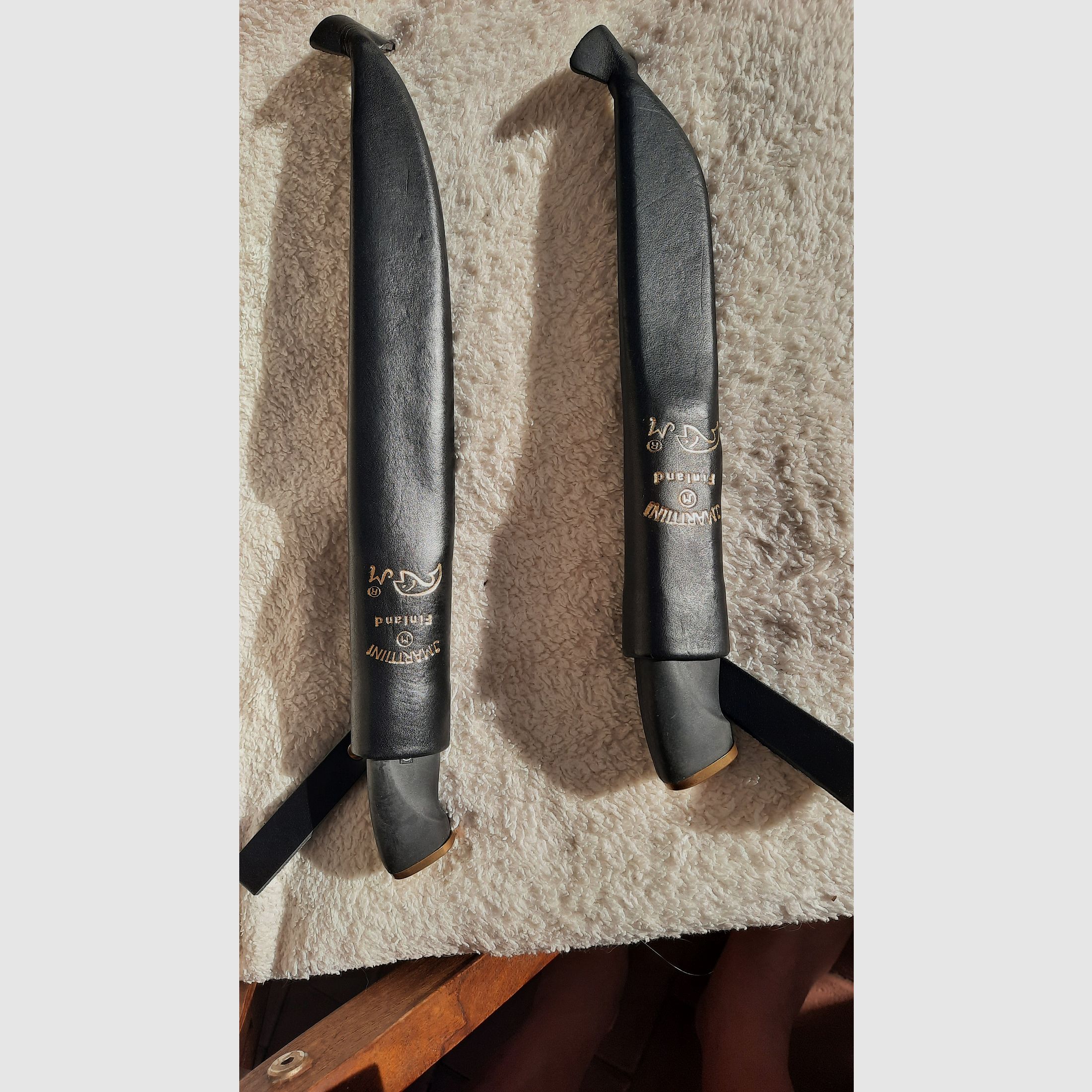 Klassisches Martini Messerset - Jagdmesser plus Filetiermesser INOX - komplett ausgerüstet.