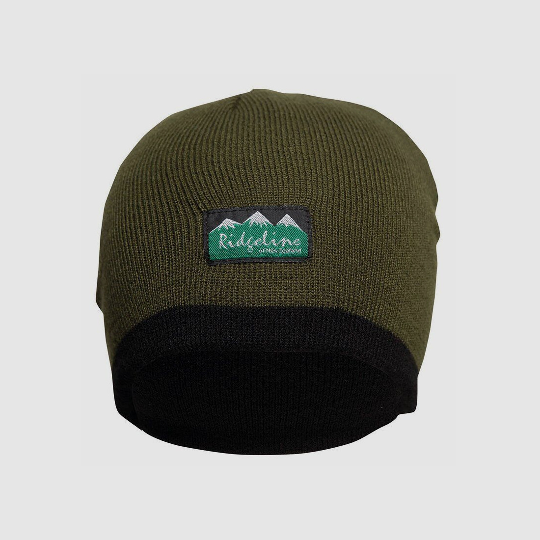 Ridgeline Beanie Fleece Reversible - oliv/schwarz