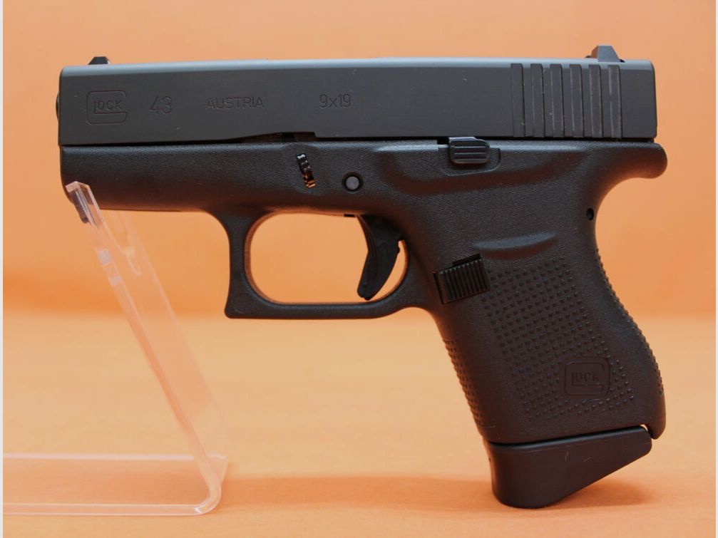 Glock Ha.Pistole 9mmLuger Glock 43 slim 86mm Lauf/ Reservemagazin (9mmPara/ 9x19)