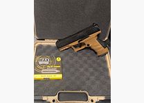 ⚠️ Atención amigos de MagFed, Walther PPQ M2 T4E Dark Earth Brown, calibre .43, solo se disparó un cargador de prueba & sin rayones & sello absolutamente hermético & un paquete de 5 cartuchos Max Tactical Co2, ⚠️ ¡Envío gratis!