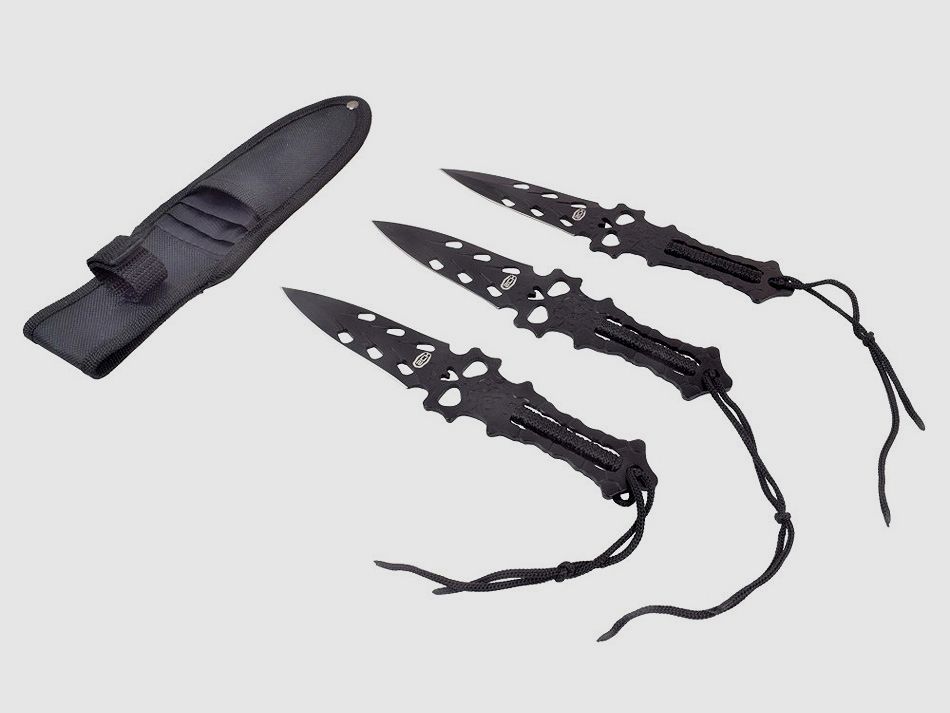 Throwing knife set 3 pieces with sheath