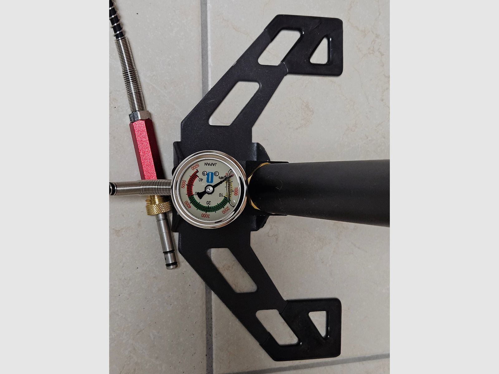 Air rifle AEA HPMAX Mk2 incl. case, scope, moderator and other accessories