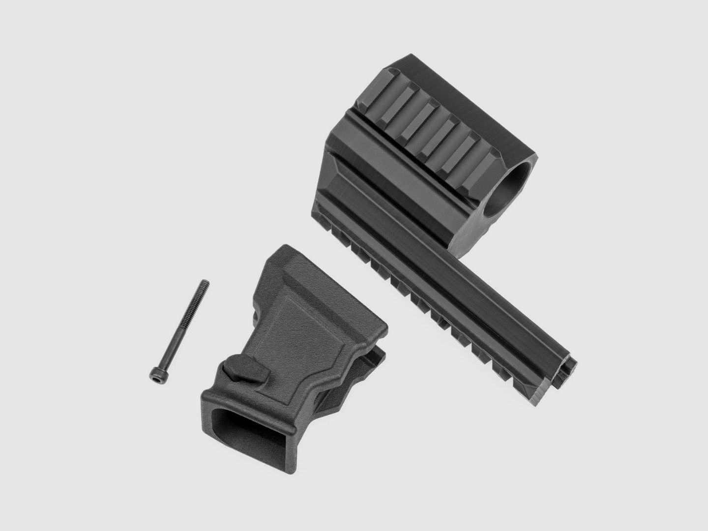 MAG - HOLDER + Barrel Cover incl. 3x Picatinnys | kompatibel: Pistelle X-68 | angepasst auf unseren Tuninglauf