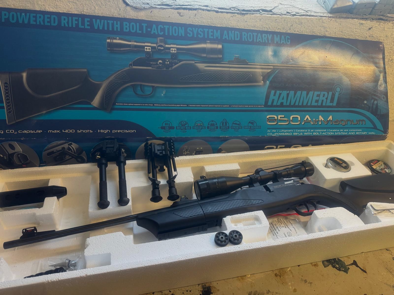 Umarex 850 M2 XT Kit CO2 Luftgewehr im Kaliber 4,5mm (UVP 475€)