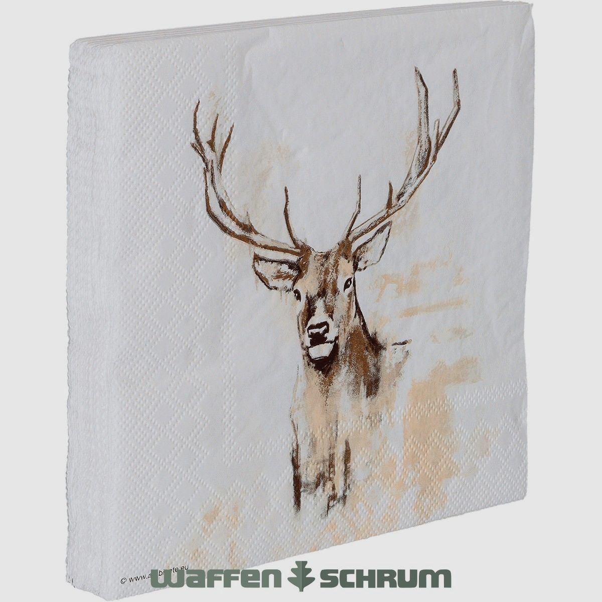 Serviette AKAH Cerf 2024 33 x 33 cm