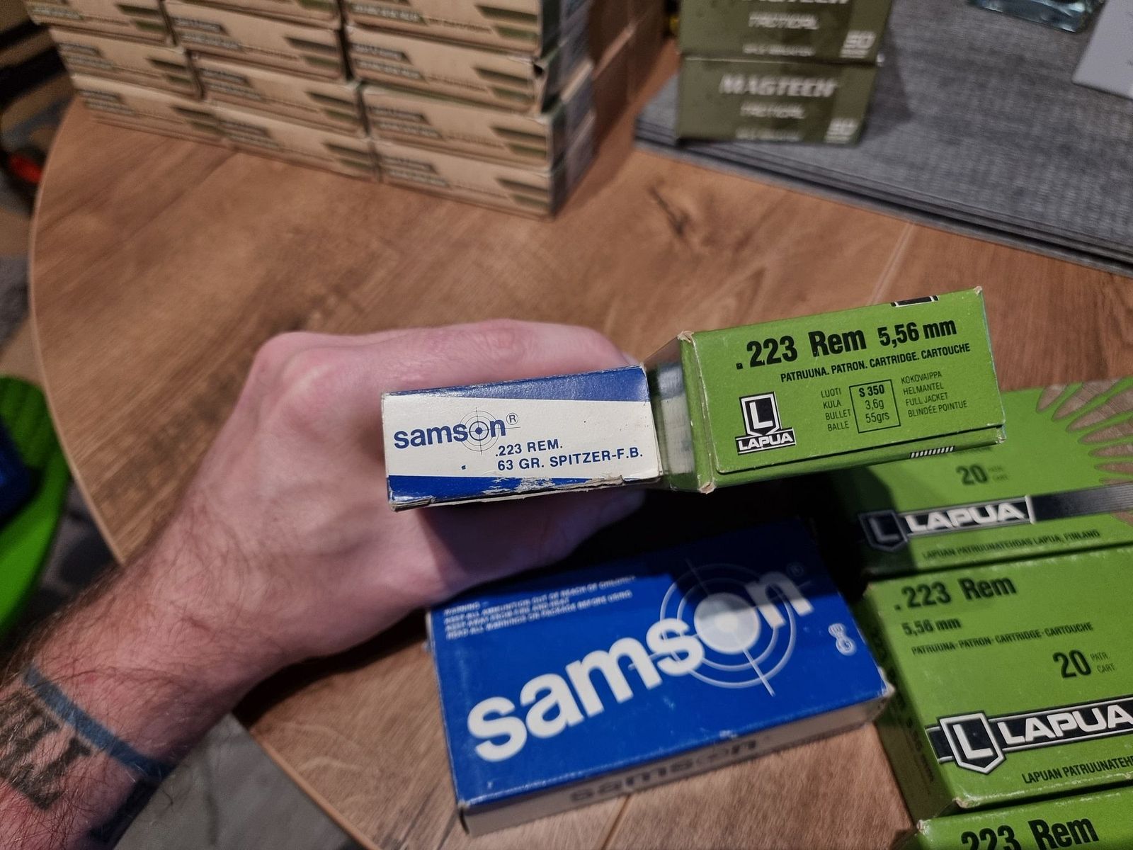 Munición .223 Remington 55gr FMJ - varios fabricantes - S&B Magtech IMI PMC PPU Lapua GGG Norma etc.