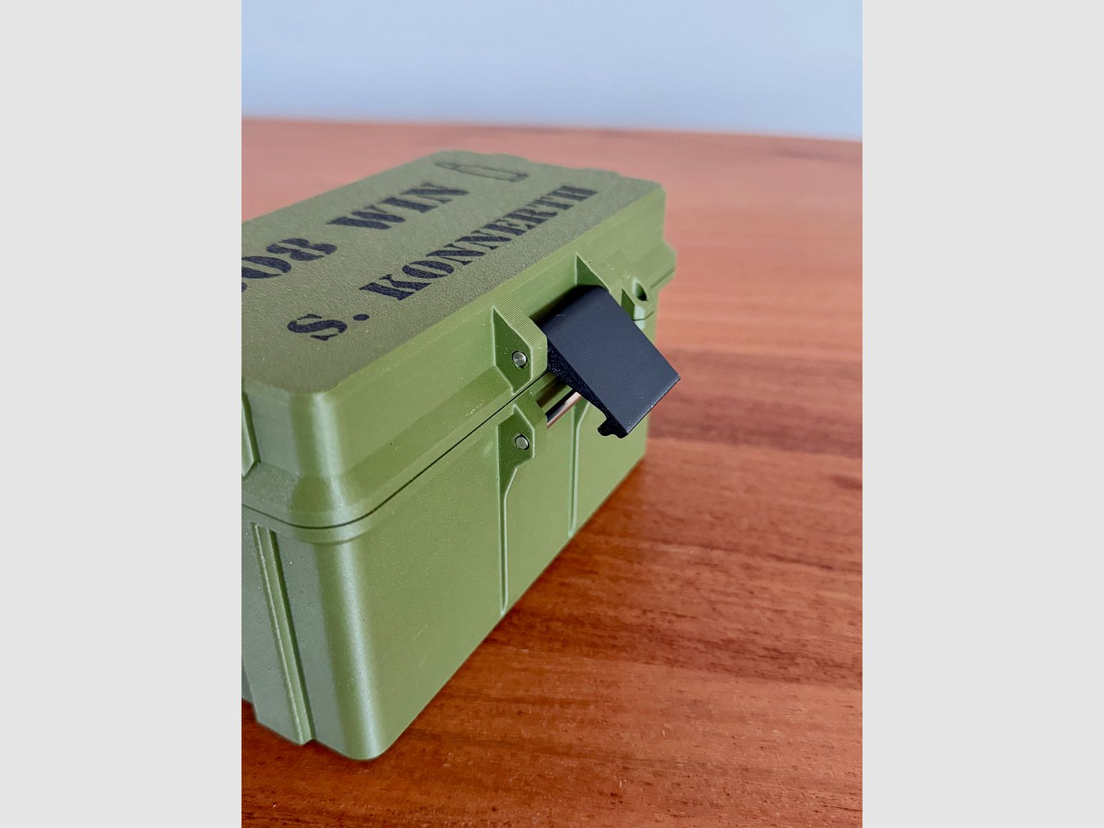 Munitionsbox .308 Win / 6,5mm Creedmoor Ammo Box Patronen Wiederladen 50 Schuss personalisierbar abschließbar optional magnetisch & mit RFID Chip für Daten