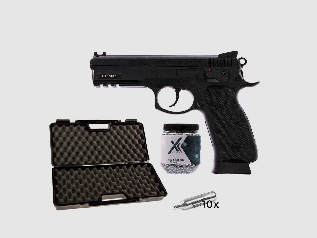 ASG	 CZ SP-01 Shadow NBB - CO2 4,5 mm BB Koffer-Set